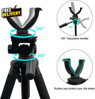 Adjustable Shooting Tripod Aluminum 360 Degree Shooting Rest With V Yoke
