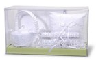 Victoria Lynn Deluxe White And Pearl Accent Wedding Bridal Guest Book 5 Piece