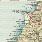 Northern Palestine 1921 Syria Lebanon Original Map Israel Beirut Damascus Sidon
