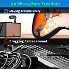 2 4ghz Guitar Wireless System 4 Channels For Electric Guitar Bass Violin 100ft