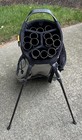 Team Taylormade Qi10 Stand Carry 4-way Golf Bag Gray blue W izzo Golf Club Tubes