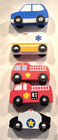 Lot Of 14 Melissa Doug Some Unmarked Wooden Cars Emergency Vehicles Imaginary