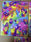 Vintage Lisa Frank 3 Sheets Of New Easter Stickers Cats  Sheep  Bunnies  Kittens