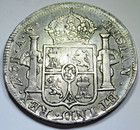 1819 Zacatecas Mexico Silver 8 Reales Genuine 1800 s Spanish Colonial Xf-au Coin