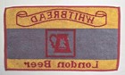 Vintage Whitbread London Beer Bar Towel 16x9  Barware  Red  Yellow