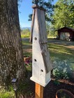 Rustic Reclaimed Wooden Extra Large Lean-to Condo Birdhouse For Outdoor Decor
