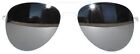 White Aviator Style Silver Mirror Lens Metal Frame Sunglasses Uv400 Protection