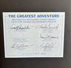 The Greatest Adventure Signed By 5 Astronauts 519 2000 Apollo 13 Nasa 1994