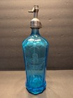 Vtg Laguna Blue Seltzer Bottle Ccb Co   crown Cola Bottling Co   Greensburg  Pa