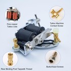 Complete Professional Tattoo Kit 4 Pro Machine Guns 40 Color Ink Power Silver 