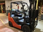 2019 Toyota 5000 Lb Forklift With Ss And Fork Positioner And  3 Stage Mast