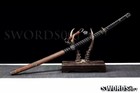 Clay Tempered Folded Steel Sharp Japanese Samurai Katana Sword Rosewood Tachi 