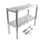 Commercial Stainless Steel Overshelf 2-tier For Prep Work Table Kitchen Garage