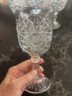 Vintage Libby Starburst Wine  Water Glasses  Set Of 4