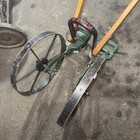 Vintage Planet Jr  Double Wheel Cultivator Wheel Hoe    Handles Great Cond Clean
