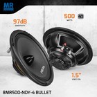 Prv 8  Midrange Neodymium Bullet Speaker 8mr500-ndy-4 Bullet 4 Ohm 500 Watts