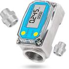 1-inch Water Meter Fuel Meter Digital Liquid Flowmeter With Two Npt Adapters
