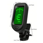 Clip-on Lcd Digital Tuner For Universal Guitar Bass Violin Ukulele Chromatic Us
