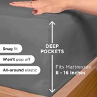 4 Piece Bed Sheet Set 1800 Series Microfiber Comfort Deep Pocket Hotel Bed Sheet