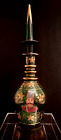 X-large Naser Al-din Shah Qajar Persia Hand Made Bohemian Decanter  Gold Gilded