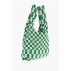 Last Frame Two-tone Checked Knitted Tote Bag     100  Original