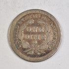 1845-o  Seated Liberty Dime   Nice Problem-free Fine vf 