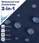 Fabric Swim Cap  Silicone Waterproof Layer - Breathable Cloth Swimming Cap