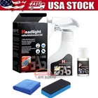 180ml Car Headlight Lens Restoration Repair Kit Polish Cleaner Cleaning Tool