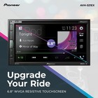 Car Stereo 6 8 Double Din Bluetooth Backup Camera Siriusxm Pioneer Avh-521ex