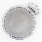 Defiance 416-size Silvertone Antique Pocket Watch Case W  Train Motif