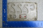 Connecticut License Plate Tag 1956 56 Tabbed Tab Ct C 222  Tripple 2