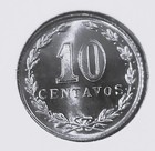 1933 Argentina 10 Centavos   Superb Fully Lustrous Gem Uncirculated