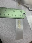 One Yard Of Dior Holiday Ribbon White Satin W  Gold Logo Sold By Yard Authentic