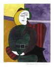 Pablo Picasso The Red Armchair Domaine Giclee Art Print 20 X 13