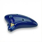 6 Hole Ocarina Of Time Replica  Legend Of Zelda Blue Ceramic Musical Gift