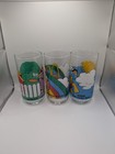 3 Vtg Mcdonald s Restaurant Cocacola Drinking Glasses Can  Birdie Grimace Ronald