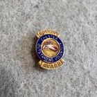 Fireman Rotary Chester Outstanding Volunteer Award Lapel Pin 14k Gold Enamel