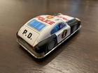 Vintage Tin Litho Police Car P d  Toy Made In Japan Friction Cool