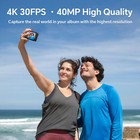 4k Hd Wifi Action Camera Vlog Sport Waterproof Camera With Sd Card   2 Batteries