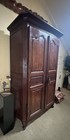 Antique 18th C French Mahogany Armoire Wardrobe Bordelaise Cabinet  98 