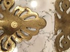 Set Of Two Ornate Cast Brass Drawer Pullhandles Or Other Use Antique Vintage