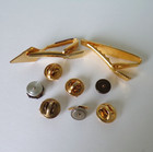 Group Lot Masonic Freemason Pin Backs Tie Clip 10k Gold Sterl  High Priest Arch
