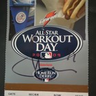 2008 Mlb All-star Workout Day Ticket Signed By Alex Rodriguez   Justin Morneau 