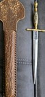 Toledo Blade Dagger   Leather Sheath - Very Stabby But Probably Letter Opener    