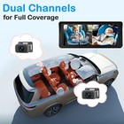 Dual Baby Car Camera     6 9    Split-screen Hd Display  Infrared Night Vision