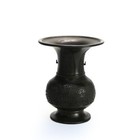 Two Antique Japanese Classically Formed Bronze Vases C1910