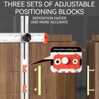 4 In 1 Adjustable T-square Measuring Tools 24 Inch Drilling Positioning Ruler