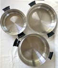 4pc Rena Ware 11  Nutri Plex Skillet W  Dome Lid- 8 5    Skillet- 11    Vapo Lid