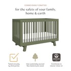 Hudson 3-in-1 Convertible Baby Crib With Toddler Bed   Daybed Conversion  Dur   