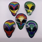 Lot Of 10 Vintage 1990s Colorful Tie Dye Alien Prism Vending Machine Stickers